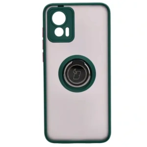 Buy Bizon Case Hybrid Ring Motorola Edge 30 Neo smoky with a dark green frame - BIZ461 - {ean13} - Home Screen Store Europe