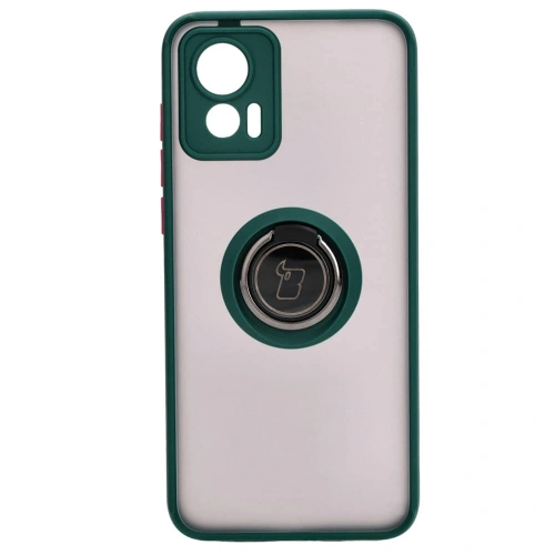 Kup Bizon Case Hybrid Ring Motorola Edge 30 Neo rauchig mit einem dunkelgrünen Rahmen - BIZ461 - {ean13} - Sklep Home Screen