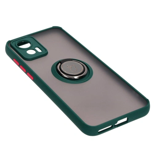 Kup Bizon Case Hybrid Ring Motorola Edge 30 Neo rauchig mit einem dunkelgrünen Rahmen - BIZ461 - {ean13} - Sklep Home Screen