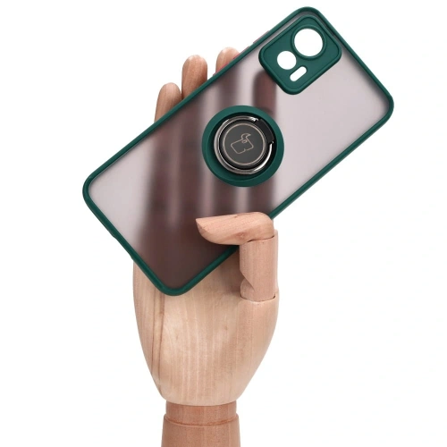 Kup Bizon Case Hybrid Ring Motorola Edge 30 Neo rauchig mit einem dunkelgrünen Rahmen - BIZ461 - {ean13} - Sklep Home Screen