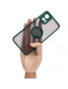 Kup Bizon Case Hybrid Ring Motorola Edge 30 Neo rauchig mit einem dunkelgrünen Rahmen - BIZ461 - {ean13} - Sklep Home Screen