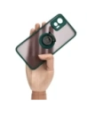 Kup Bizon Case Hybrid Ring Motorola Edge 30 Neo rauchig mit einem dunkelgrünen Rahmen - BIZ461 - {ean13} - Sklep Home Screen