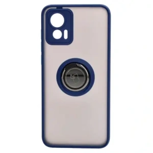 Buy Bizon Case Hybrid Ring Motorola Edge 30 Neo smoky with a navy blue frame - BIZ462 - {ean13} - Home Screen Store Europe