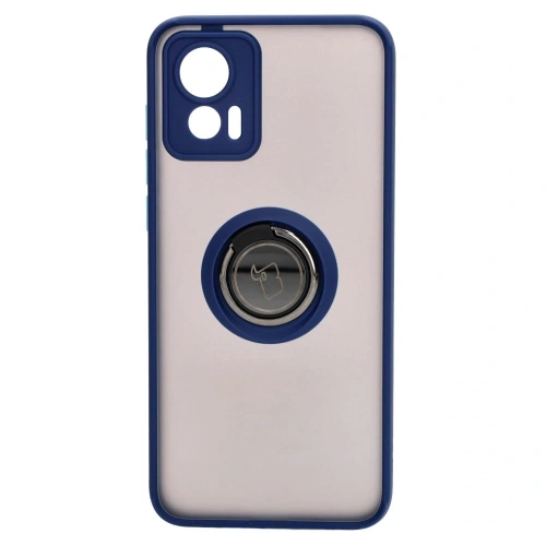 Kup Bizon Case Hybrid Ring Motorola Edge 30 Neo rauchig mit einem navyblauen Rahmen - BIZ462 - {ean13} - Sklep Home Screen
