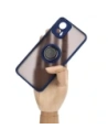 Kup Bizon Case Hybrid Ring Motorola Edge 30 Neo rauchig mit einem navyblauen Rahmen - BIZ462 - {ean13} - Sklep Home Screen