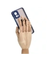 Kup Bizon Case Hybrid Ring Motorola Edge 30 Neo rauchig mit einem navyblauen Rahmen - BIZ462 - {ean13} - Sklep Home Screen