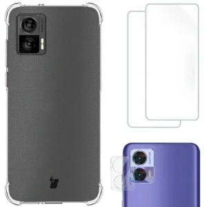 Kup Bizon Case Clear Pack-Hülle + 2x Bildschirmfolie + Objektivschutz für Motorola Moto Edge 30 Neo klar - BIZ463 - {ean13} - Sklep Home Screen