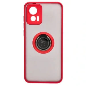 Buy Bizon Case Hybrid Ring Motorola Edge 30 Neo smoky with a red frame - BIZ464 - {ean13} - Home Screen Store Europe