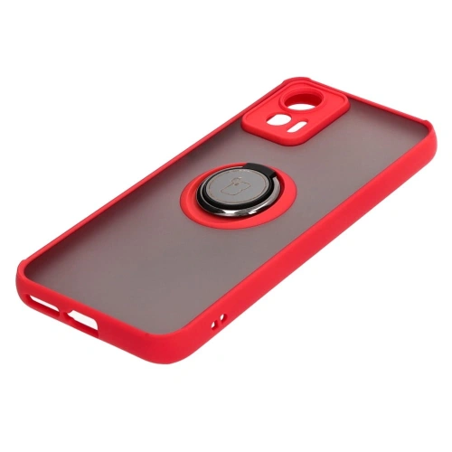 Kup Etui z uchwytem na palec Bizon Case Hybrid Ring do Motorola Edge 30 Neo przydymione z czerwoną ramką - BIZ464 - {ean13} - Sklep Home Screen