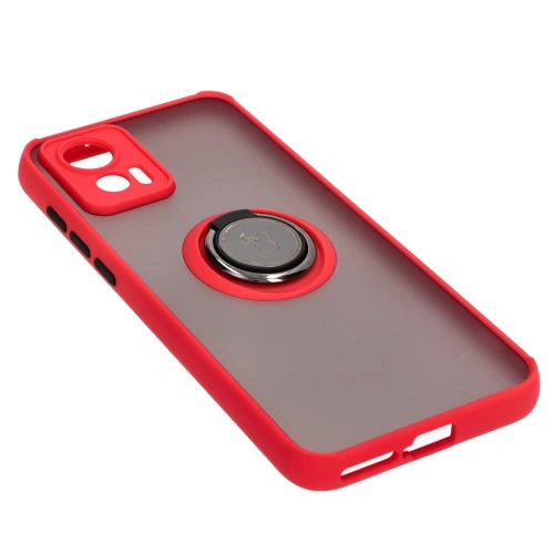 Kup Etui z uchwytem na palec Bizon Case Hybrid Ring do Motorola Edge 30 Neo przydymione z czerwoną ramką - BIZ464 - {ean13} - Sklep Home Screen