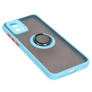 Buy Bizon Case Hybrid Ring Motorola Edge 30 Neo smoky with a light blue frame - BIZ465 - {ean13} - Home Screen Store Europe