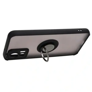 Kup Etui z uchwytem na palec Bizon Case Hybrid Ring do Motorola Edge 30 Neo przydymione z czarną ramką - BIZ466 - {ean13} - Sklep Home Screen