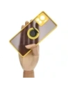 Buy Bizon Case Hybrid Ring Motorola Edge 30 Ultra smoky with a yellow frame - BIZ471 - {ean13} - Home Screen Store Europe