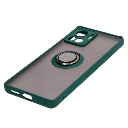 Kup Bizon Case Hybrid Ring Motorola Edge 30 Ultra füstös sötétzöld kerettel - BIZ472 - {ean13} - Sklep Home Screen