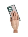 Buy Bizon Case Hybrid Ring Motorola Edge 30 Ultra smoky with a dark green frame - BIZ472 - {ean13} - Home Screen Store Europe