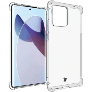 Etui + 2x folia + obiektyw Bizon Case Clear Pack do Motorola Moto Edge 30 Ultra przezroczyste