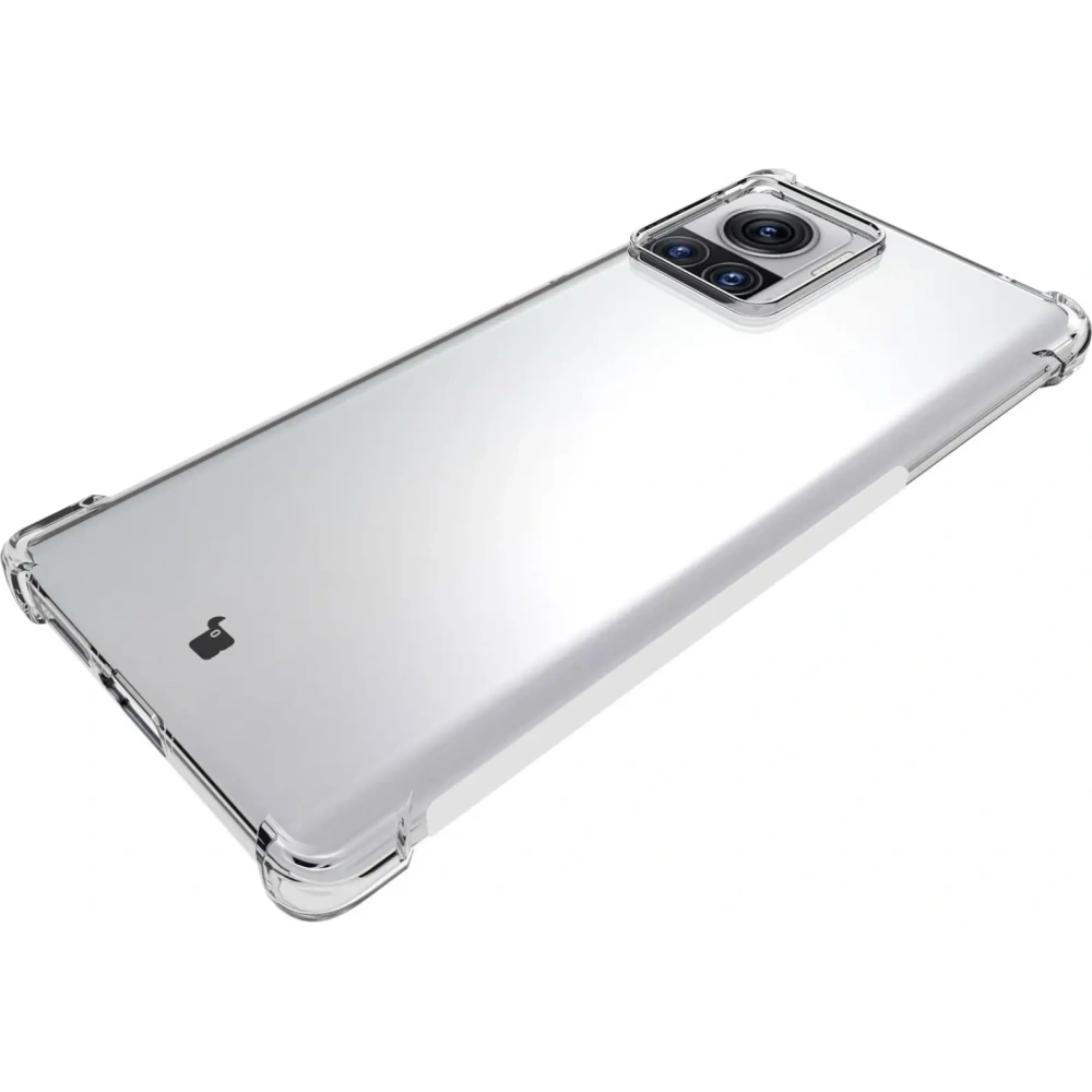 Etui + 2x folia + obiektyw Bizon Case Clear Pack do Motorola Moto Edge 30 Ultra przezroczyste