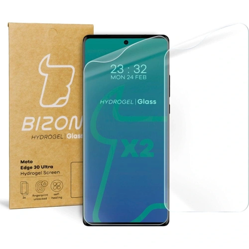 Buy Bizon Glass Hydrogel Motorola Edge 30 Ultra [2 PACK] - BIZ474 - {ean13} - Home Screen Store Europe