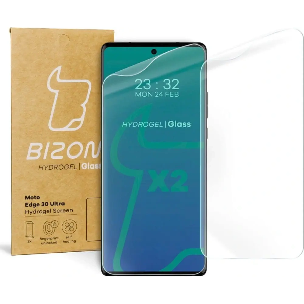 Folia hydrożelowa na ekran Bizon Glass Hydrogel do Motorola Edge 30 Ultra [2 PACK]