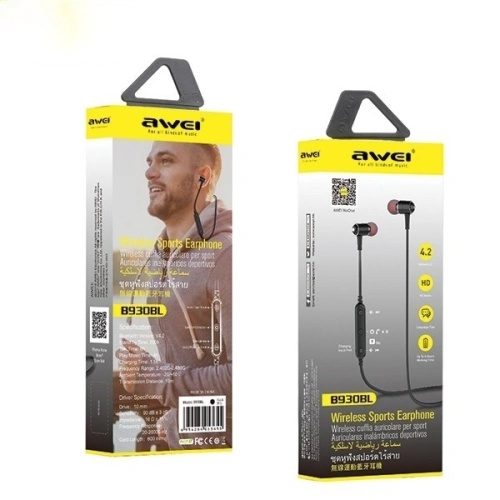 Kup AWEI Bluetooth Sport-Kopfhörer B930BL schwarz/schwarz - AWEI034BLK - {ean13} - Sklep Home Screen