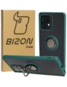 Bizon Case Hybrid Ring Motorola Edge 40 Pro smoky with a dark green frame