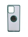 Kup Etui s úchytem na prst Bizon Case Hybrid Ring pro Motorola Edge 40 Pro kouřové s tmavě zeleným rámem - BIZ476 - {ean13} - Sklep Home Screen