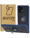Bizon Case Hybrid Ring Motorola Edge 40 Pro smoky with a navy blue frame