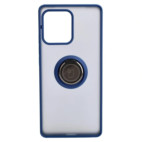 Buy Bizon Case Hybrid Ring Motorola Edge 40 Pro smoky with a navy blue frame - BIZ478 - {ean13} - Home Screen Store Europe