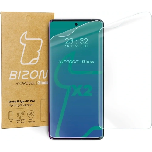 Buy Bizon Glass Hydrogel Moto Edge 40 Pro [2 PACK] - BIZ479 - {ean13} - Home Screen Store Europe