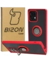 Buy Bizon Case Hybrid Ring Motorola Edge 40 Pro smoky with a red frame - BIZ480 - {ean13} - Home Screen Store Europe