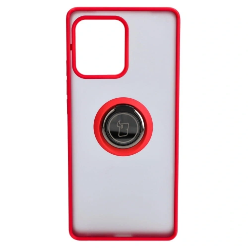 Buy Bizon Case Hybrid Ring Motorola Edge 40 Pro smoky with a red frame - BIZ480 - {ean13} - Home Screen Store Europe