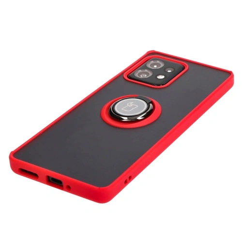 Buy Bizon Case Hybrid Ring Motorola Edge 40 Pro smoky with a red frame - BIZ480 - {ean13} - Home Screen Store Europe