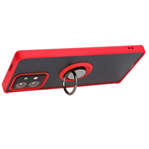 Buy Bizon Case Hybrid Ring Motorola Edge 40 Pro smoky with a red frame - BIZ480 - {ean13} - Home Screen Store Europe