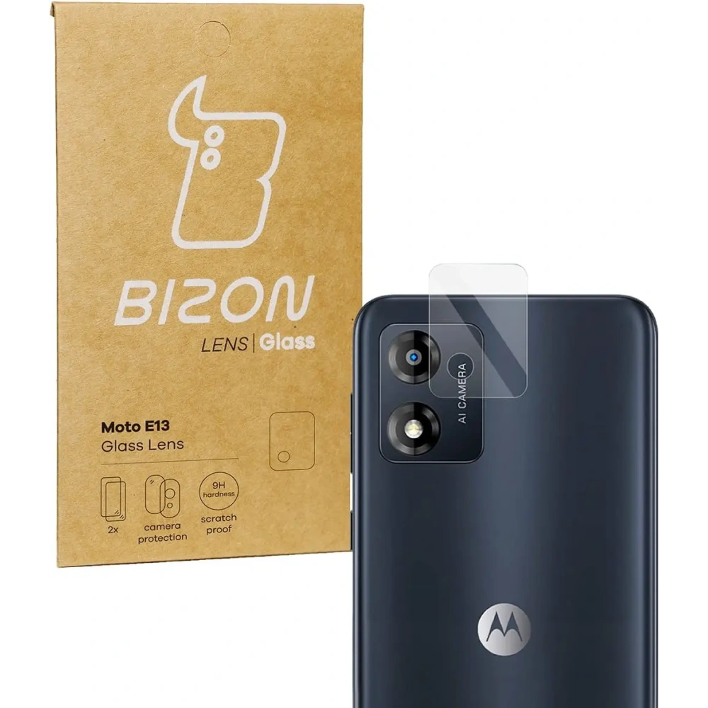 Szkło na aparat Bizon Glass Lens do Moto E13 [2 PACK]