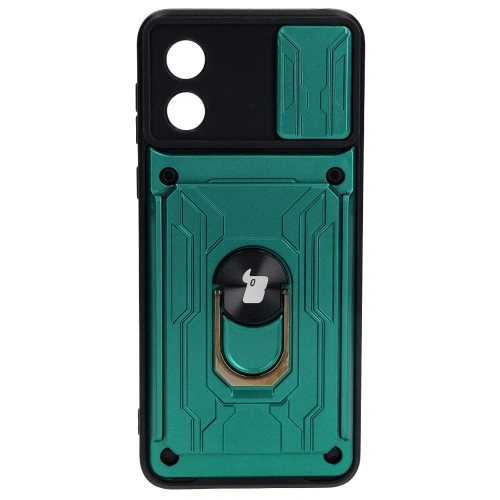 Buy Bizon Case Camshield Card Slot Ring Motorola Moto E13 5G green - BIZ483 - {ean13} - Home Screen Store Europe