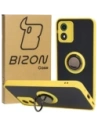 Buy Bizon Case Hybrid Ring Motorola Moto E13 smoky with a yellow frame - BIZ485 - {ean13} - Home Screen Store Europe