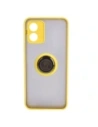Buy Bizon Case Hybrid Ring Motorola Moto E13 smoky with a yellow frame - BIZ485 - {ean13} - Home Screen Store Europe
