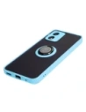 Buy Bizon Case Hybrid Ring Motorola Moto E13 smoky with a light blue frame - BIZ486 - {ean13} - Home Screen Store Europe