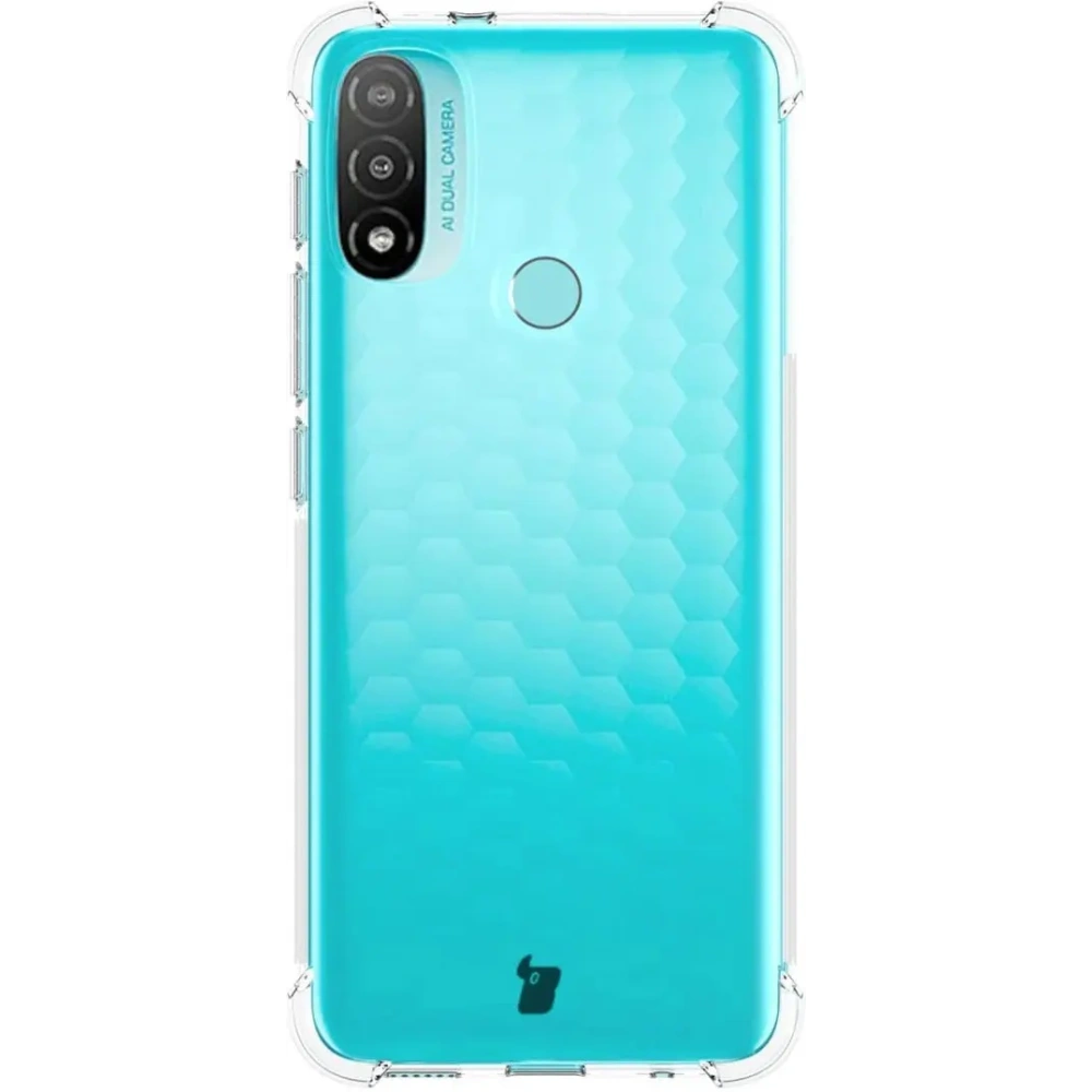 Etui + 2x szkło na ekran + obiektyw Bizon Case Clear Pack do Moto E20 przezroczyste