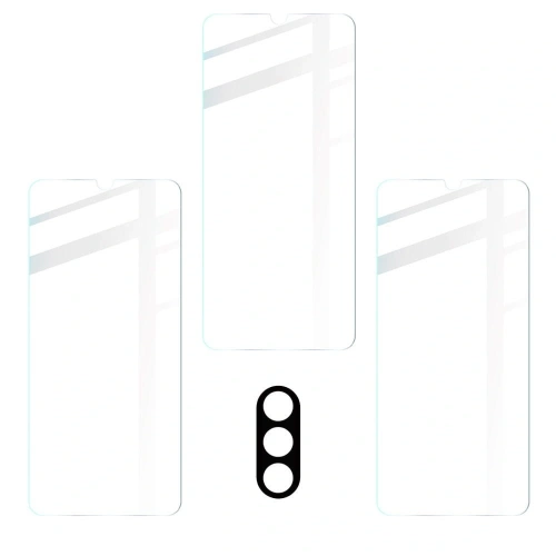 Buy Bizon Glass Clear tempered glass - 3 pcs. + lens glass Moto E20 - BIZ489 - {ean13} - Home Screen Store Europe