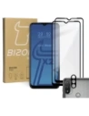 Bizon Glass Edge edzett üveg - [2 CSOMAG] + lencsevédelem Moto E20 fekete