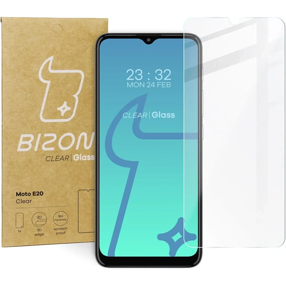 Szkło hartowane Bizon Glass Clear do Motorola Moto E20