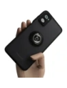 Bizon Case Hybrid Ring Motorola Moto E22 / E22i füstös fekete kerettel