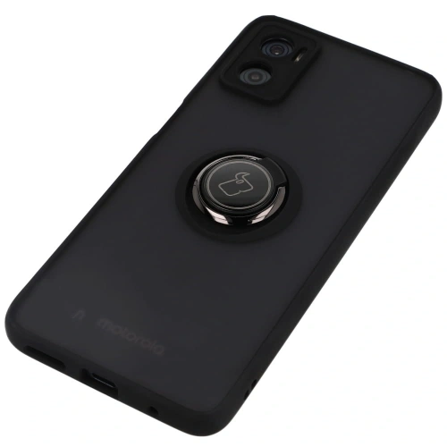 Kup Bizon Case Hybrid Ring Motorola Moto E22 / E22i füstös fekete kerettel - BIZ494 - {ean13} - Sklep Home Screen