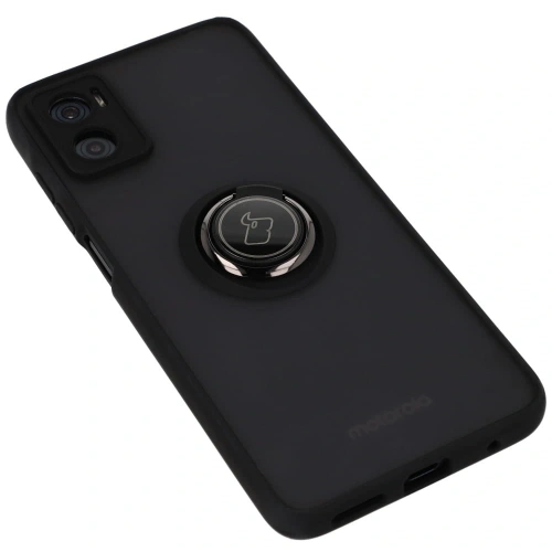 Kup Bizon Case Hybrid Ring Motorola Moto E22 / E22i füstös fekete kerettel - BIZ494 - {ean13} - Sklep Home Screen