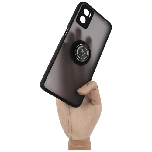 Kup Etui s úchytem na prst Bizon Case Hybrid Ring pro Motorola Moto E22 / E22i kouřové s černým rámečkem - BIZ494 - {ean13} - Sklep Home Screen