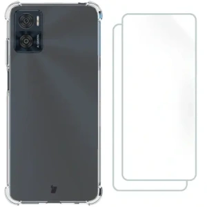 Buy Bizon Case Clear Pack case + 2x screen film Motorola Moto E22 / E22i clear - BIZ496 - {ean13} - Home Screen Store Europe