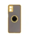 Buy Bizon Case Hybrid Ring Motorola Moto E22 / E22i smoky with a yellow frame - BIZ497 - {ean13} - Home Screen Store Europe