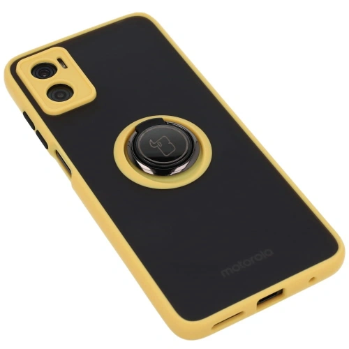 Kup Bizon Case Hybrid Ring Motorola Moto E22 / E22i füstös sárga kerettel - BIZ497 - {ean13} - Sklep Home Screen