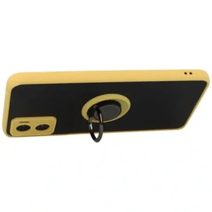 Kup Bizon Case Hybrid Ring Motorola Moto E22 / E22i fumuriu cu un cadru galben - BIZ497 - {ean13} - Sklep Home Screen